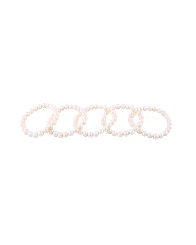 Splendid Pearls 9-10mm Pearl Bracelet In Brown