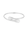 Splendid Pearls 8.5-9mm Pearl Cz Bypass Bracelet
