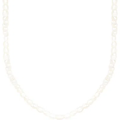 Splendid Pearls Freshwater Pearl Necklace & Bracelet Set In Metallic