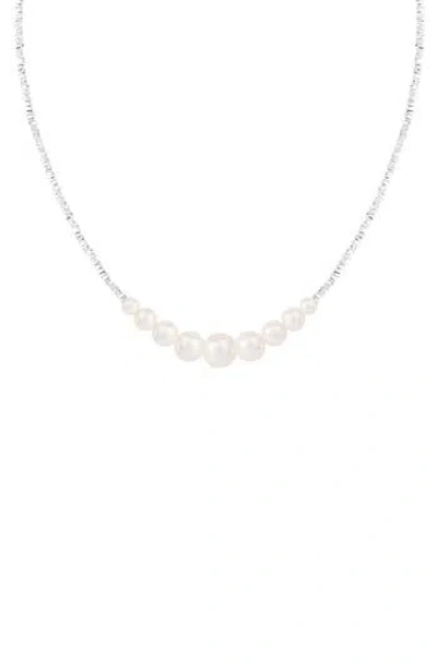 Splendid Pearls Freshwater Pearl Necklace In Metallic