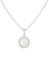 Splendid Pearls 7-7.5mm Pearl Dangle Set In White