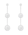 Splendid Pearls Pearl Cz Dangle Earrings
