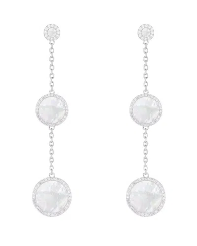 Splendid Pearls Pearl Cz Dangle Earrings