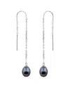 Splendid Pearls Plated 7.5-8mm Pearl Earring Threaders