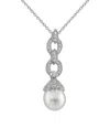 Splendid Pearls Plated 8-8.5mm Pearl Necklace