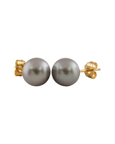 SPLENDID PEARLS SPLENDID PEARLS PLATED 8-8.5MM PEARL STUDS
