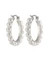 Splendid Pearls Silver 4-4.5mm Freshwater Pearl Earrings