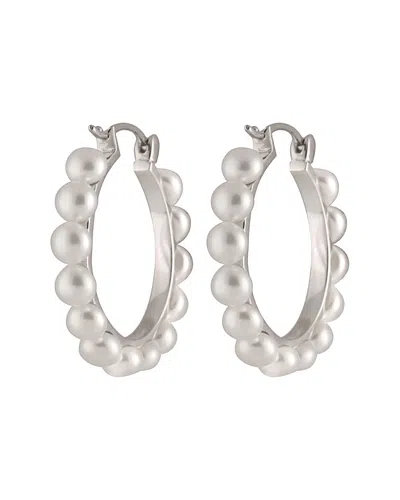 Splendid Pearls Silver 4-4.5mm Freshwater Pearl Earrings