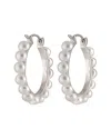 Splendid Pearls Silver 4-4.5mm Freshwater Pearl Earrings