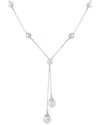 Splendid Pearls Rhodium Plated 6-9mm Pearl Necklace