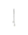 Splendid Pearls Rhodium Plated Silver 7-8mm Pearl Necklace