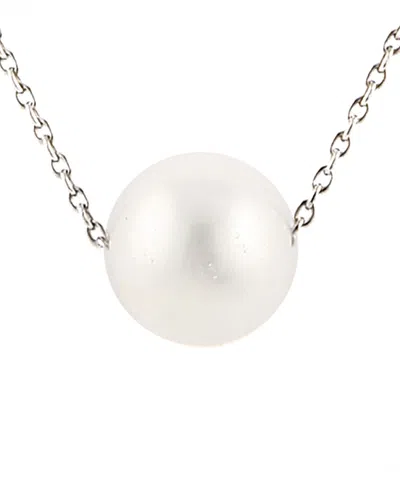 Splendid Pearls Silver 10-11mm Freshwater Pearl Pendant Necklace