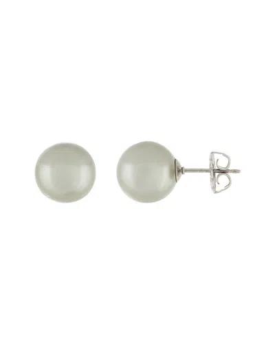 Splendid Pearls Silver 10-11mm Pearl Earrings