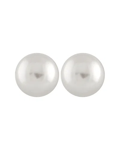 SPLENDID PEARLS SPLENDID PEARLS SILVER 10-11MM PEARL EARRINGS