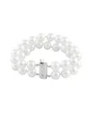 Splendid Pearls Silver 10-11mm Shell Pearl Bracelet
