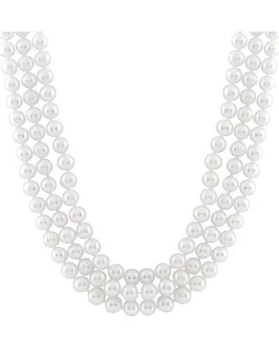 SPLENDID PEARLS SPLENDID PEARLS SILVER 10MM PEARL NECKLACE