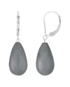 Splendid Pearls Silver 10x18mm Pearl Earrings