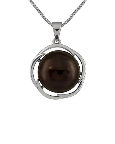 Splendid Pearls Silver 11-12mm Pearl Pendant Necklace