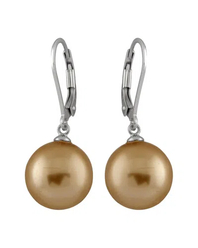 Splendid Pearls Silver 12-13mm Pearl Earrings