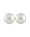 Splendid Pearls Silver 10-11mm Pearl Earrings