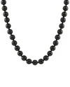 Splendid Pearls Rhodium Plated Silver 14-15mm Shell Pearl Necklace