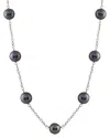 Splendid Pearls Silver 12-13mm Pearl Necklace In Multi