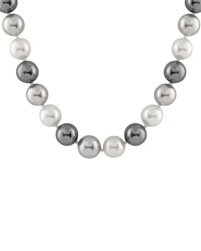 Splendid Pearls Silver 12-13mm Shell Pearl Necklace