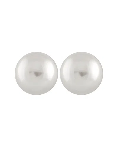 SPLENDID PEARLS SPLENDID PEARLS SILVER 14-15MM PEARL EARRINGS