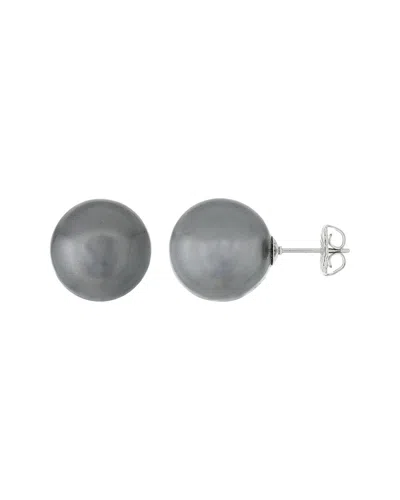 Splendid Pearls Silver 14-15mm Pearl Earrings