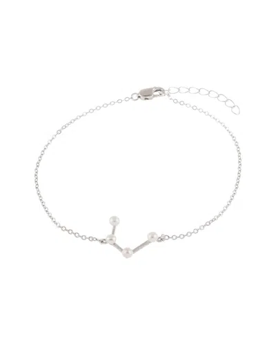 Splendid Pearls Silver 2-3mm Zodiac Pearl Bracelet