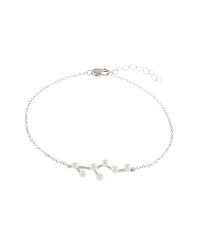 Splendid Pearls Silver 2-3mm Zodiac Pearl Bracelet
