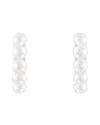 Splendid Pearls Silver 2.5-3mm Pearl Earrings