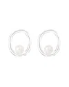 Splendid Pearls Cultured Pearl Loop Stud Earrings