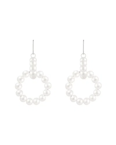 Splendid Pearls Silver 4-5mm Pearl Earrings