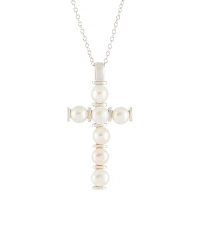 Splendid Pearls Silver 4-5mm Pearl Pendant Necklace