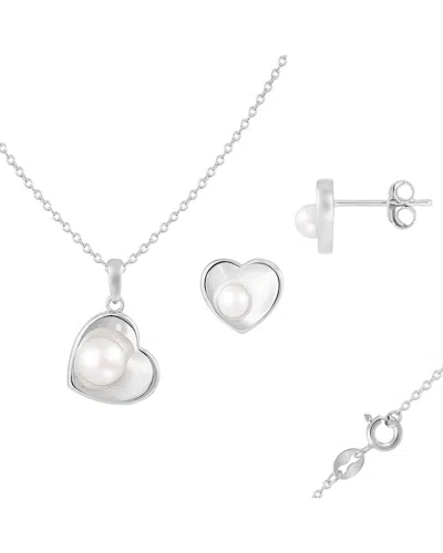 Splendid Pearls Silver 5-6mm Pearl Set