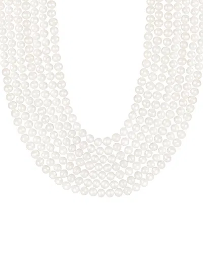 Splendid Pearls Silver 5mm Pearl Necklace