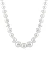 Splendid Pearls Silver 6-12mm Shell Pearl Necklace