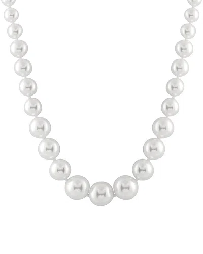 Splendid Pearls Silver 6-12mm Shell Pearl Necklace