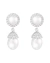 Splendid Pearls Silver 6-6.5mm Pearl Earrings