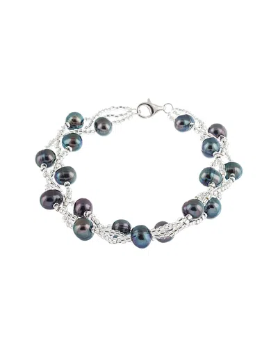 Splendid Pearls Silver 6-7mm Freshwater Pearl Bracelet