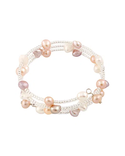 Splendid Pearls Silver 6-7mm Freshwater Pearl Bracelet