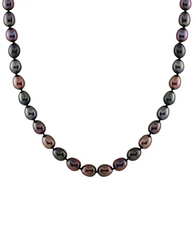 Splendid Pearls Silver 6-7mm Pearl Necklace