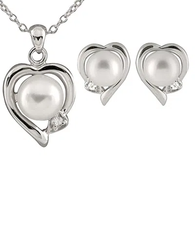 Splendid Pearls Silver 6-7mm Pearl Set
