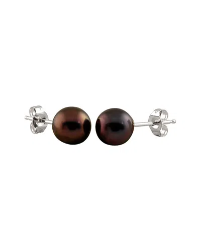 Splendid Pearls Silver 6-7mm Pearl Studs