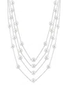 Splendid Pearls Silver 7-7.5mm Pearl Necklace In Silver
