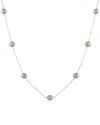 Splendid Pearls Silver 7-8mm Freshwater Pearl Necklace