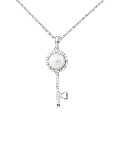 Splendid Pearls Silver 7-8mm Freshwater Pearl Necklace