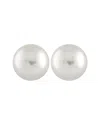 Splendid Pearls Silver 10-11mm Pearl Earrings