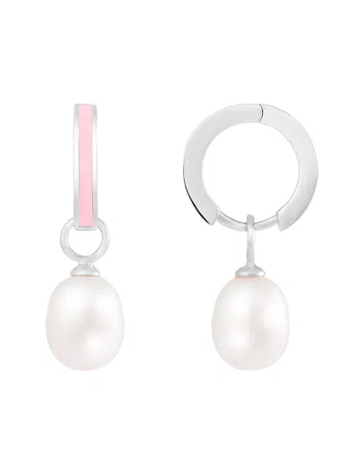 Splendid Pearls Silver 7-8mm Pearl Earrings